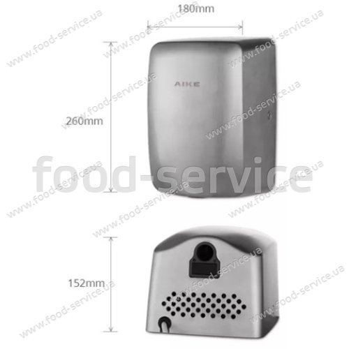 Автоматическая сушилка для рук Berg AK2803B матовая сатин мини